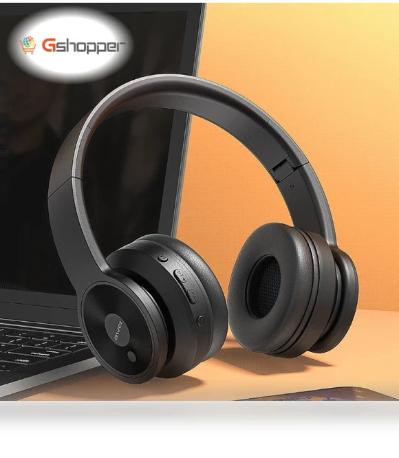 Bluetooth 5.0 Headphone with HD Microphone — Over-Ear Headphones, AWEI