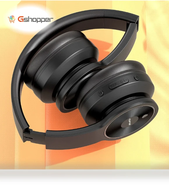 Bluetooth 5.0 Headphone with HD Microphone — Over-Ear Headphones, AWEI