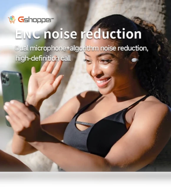 Bluetooth Clip-on Open Ear Headphones — Over-Ear Headphones, Coowoo