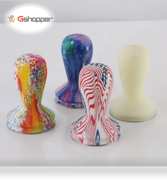 Coloured Silicone Frosted Handle Coffee Tamper — Tampers