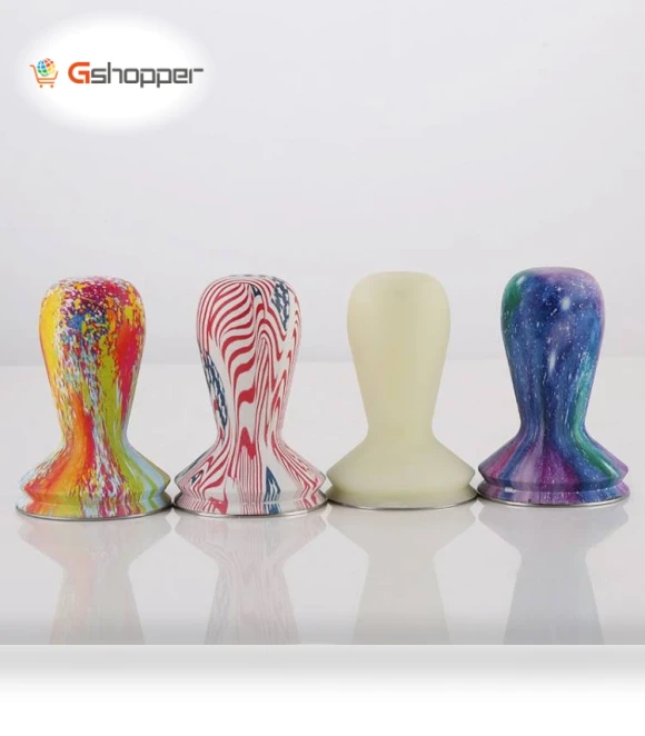 Coloured Silicone Frosted Handle Coffee Tamper — Tampers