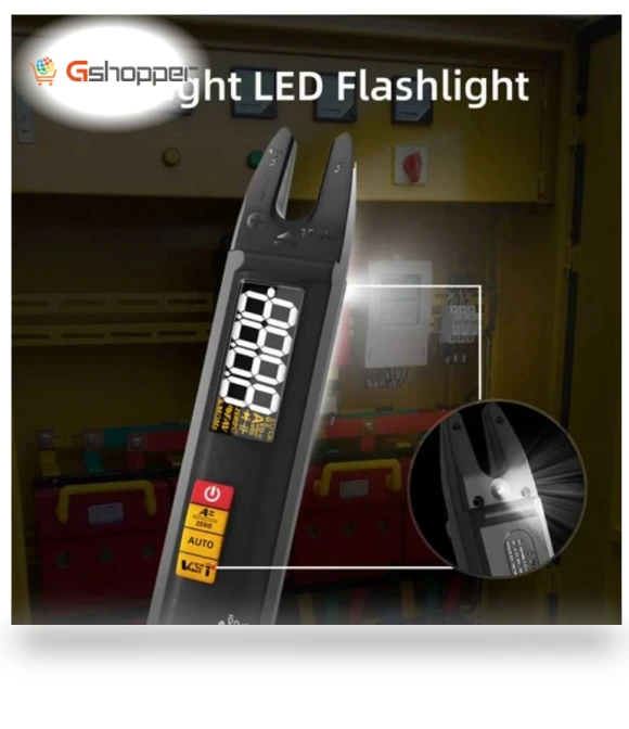 Digital Clamp Multimeter with LED Flashlight — Multimeters & Analyzers, BSIDE