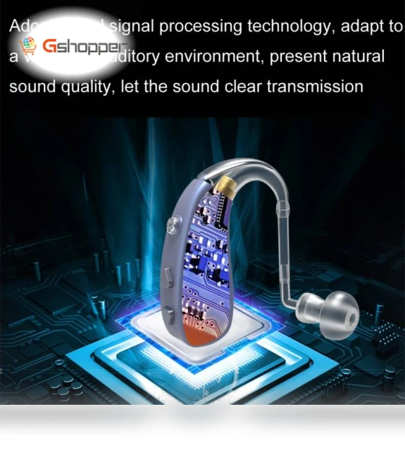 Digital rechargeable hearing aid sound amplifier — Hearing Support