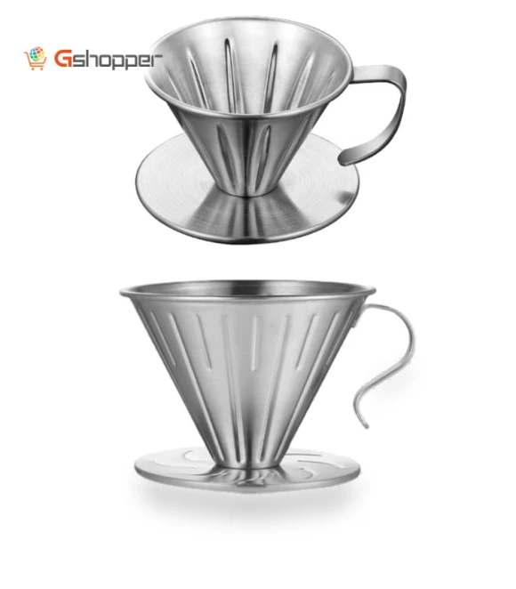 Double-layer Stainless Steel Pour-over Coffee Filter — Permanent