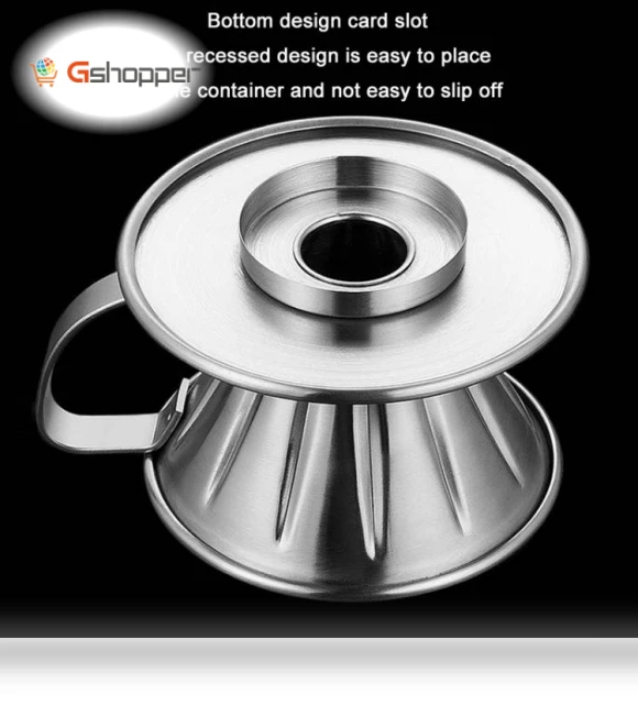Double-layer Stainless Steel Pour-over Coffee Filter — Permanent