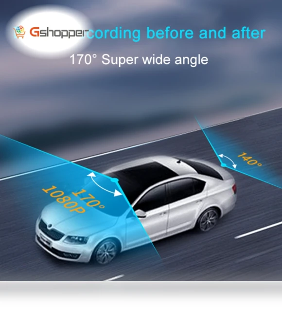 Dual Camera HD Infrared Night Vision Car Recorder — Rearview Cameras for Cars