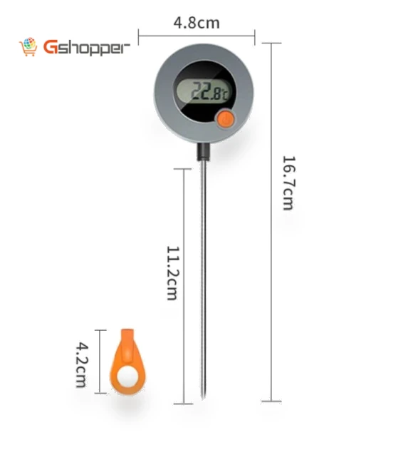 Electronic Thermometer with Large Screen Digital Display — Temperature Measurement Tools