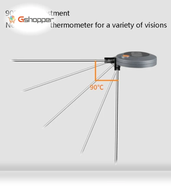 Electronic Thermometer with Large Screen Digital Display — Temperature Measurement Tools