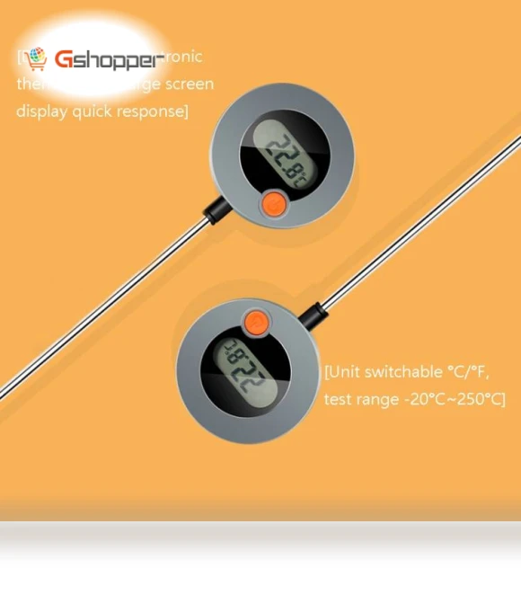 Electronic Thermometer with Large Screen Digital Display — Temperature Measurement Tools