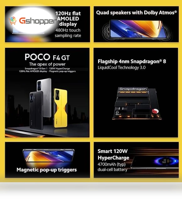 F4 GT 5G + 4G LTE Smartphone — Unlocked Smartphones, POCO