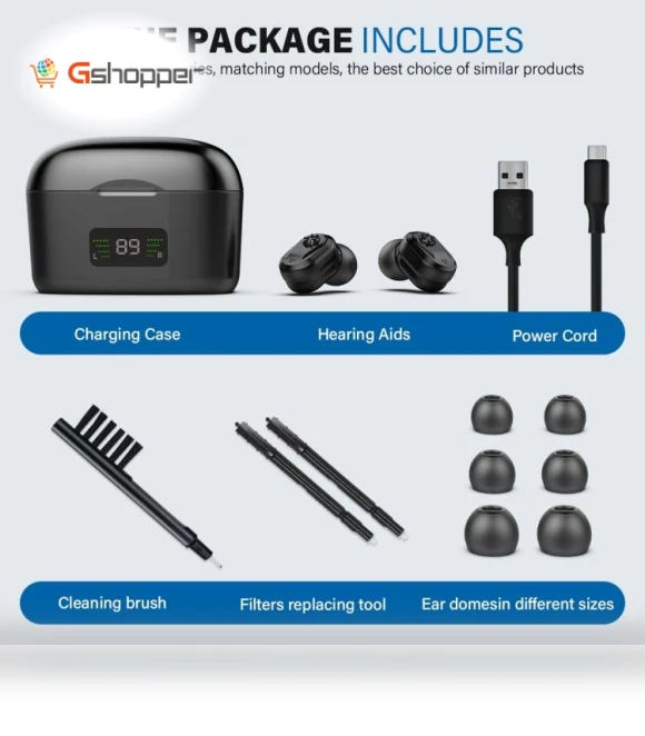 In-Ear Moving Iron Performance Digital Display Sound Amplifier Hearing Aid Headphones — Audio Gear