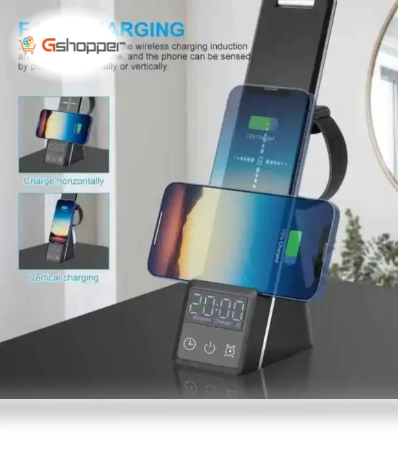 LED Desk Light 3 in 1 Table Lamp with Wireless Charger — Study & Desk Lighting