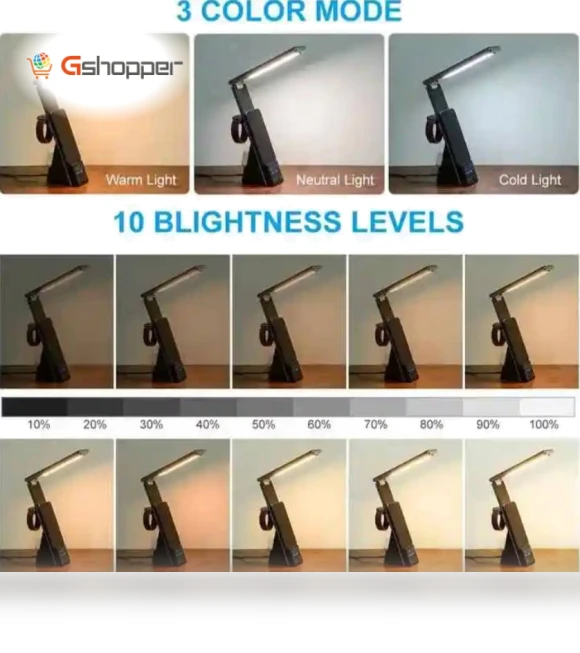 LED Desk Light 3 in 1 Table Lamp with Wireless Charger — Study & Desk Lighting