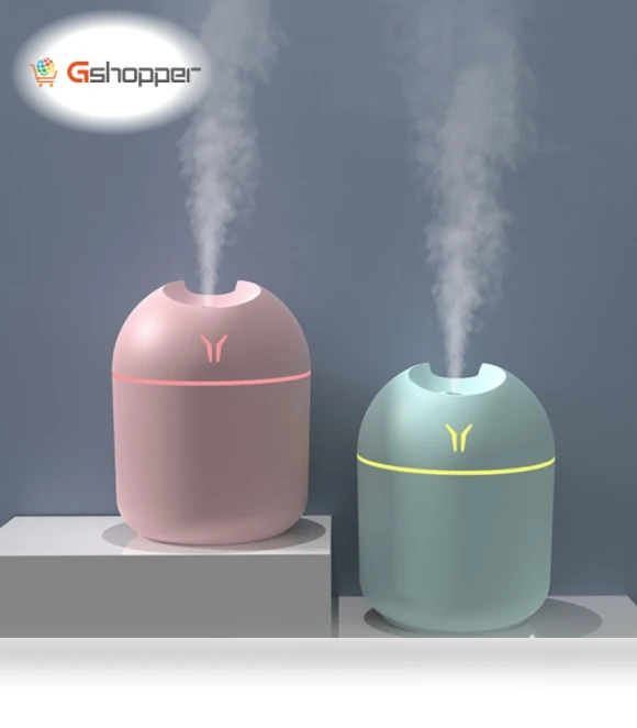 Mini Desktop Colorful Night Light Car Humidifier — Air Moisturizers