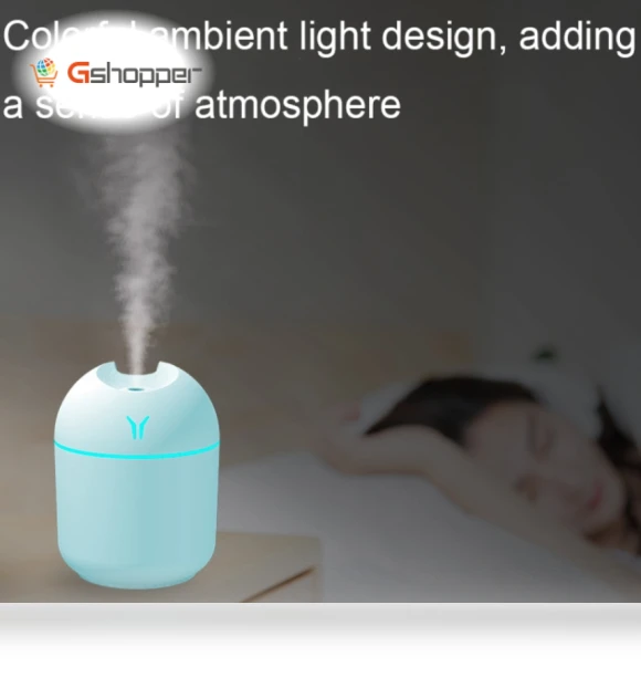 Mini Desktop Colorful Night Light Car Humidifier — Air Moisturizers