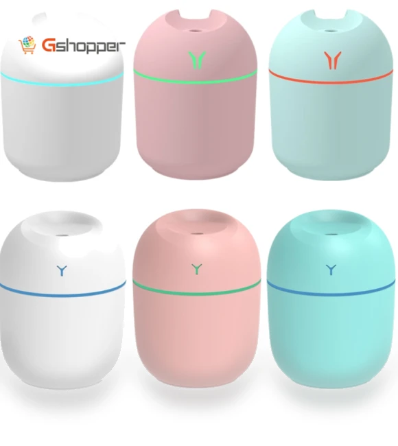 Mini Desktop Colorful Night Light Car Humidifier — Air Moisturizers