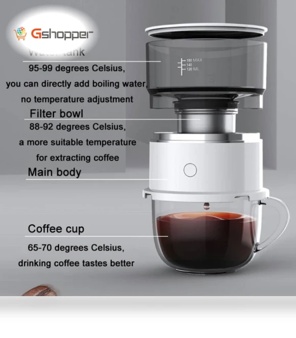 Mini Portable Drip Coffee Machine — Single-Cup Coffee Makers
