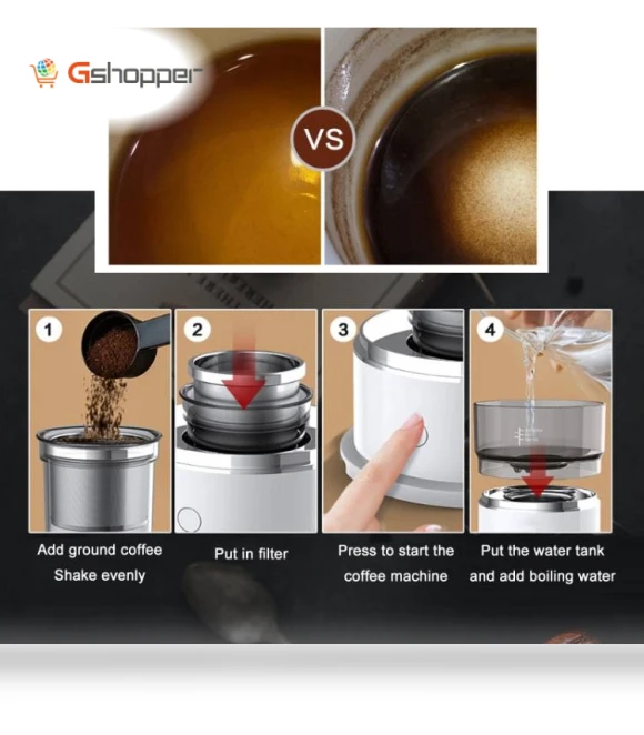 Mini Portable Drip Coffee Machine — Single-Cup Coffee Makers