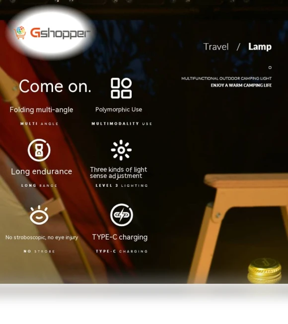 Multifunctional Folding Camping Light — Lanterns