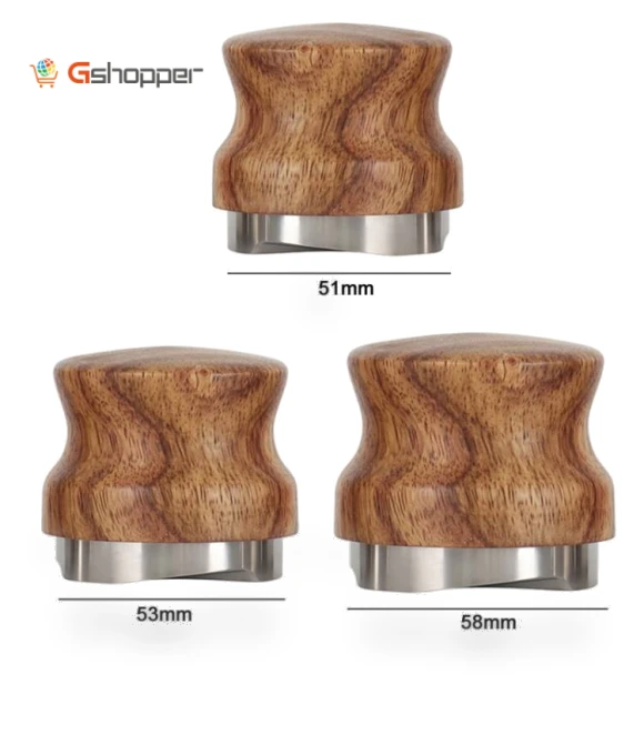 Pear Wood Stainless Steel Coffee Compressor — Tampers