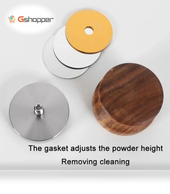 Pear Wood Stainless Steel Coffee Compressor — Tampers