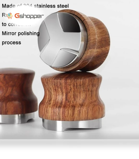 Pear Wood Stainless Steel Coffee Compressor — Tampers