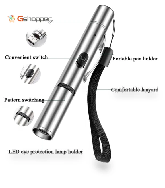 Rechargeable Projection Cat Flashlight — Cat Playthings