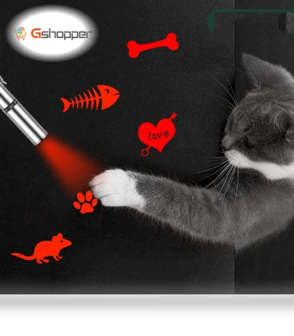 Rechargeable Projection Cat Flashlight — Cat Playthings