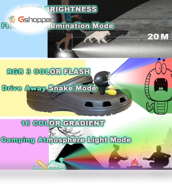 Rechargeable Shoe Lights — Flashlights