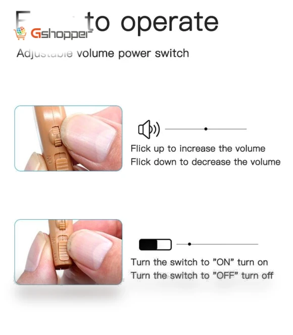 Rechargeable Sound Amplifier Hearing Aid — Hearing Support