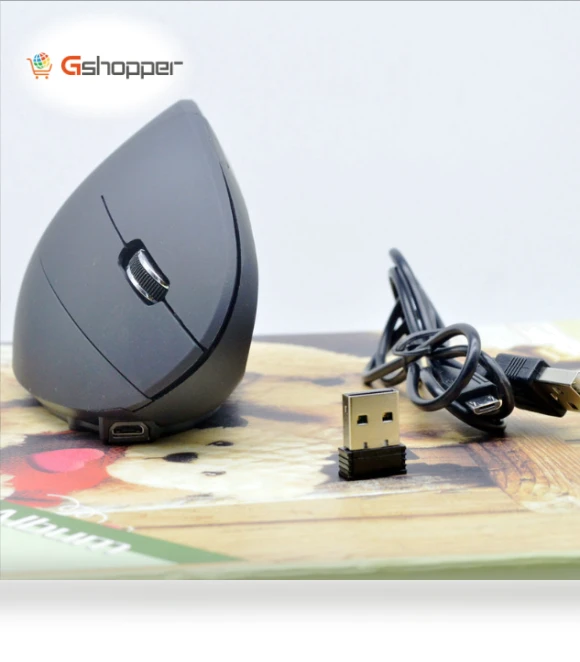 Rechargeable Vertical Wireless Mouse — Mouse Pads