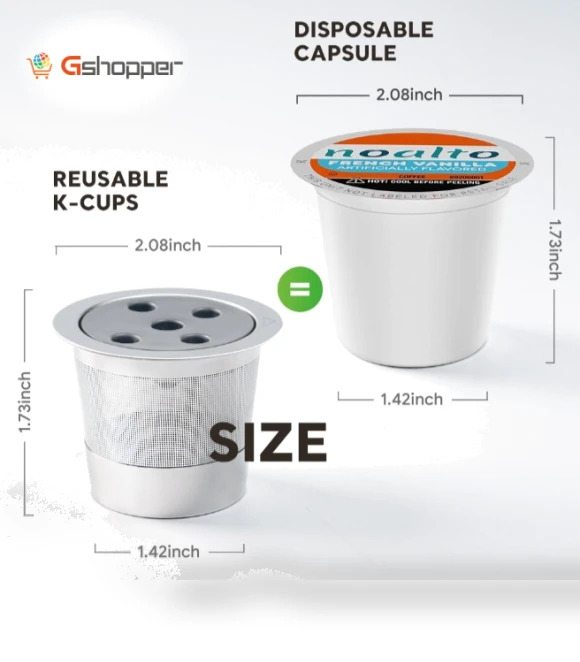 Reusable Stainless Steel Filter Cup — Permanent