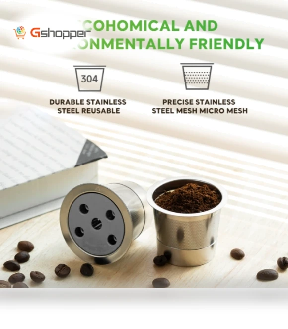 Reusable Stainless Steel Filter Cup — Permanent