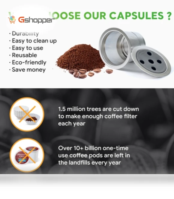 Reusable Stainless Steel Filter Cup — Permanent