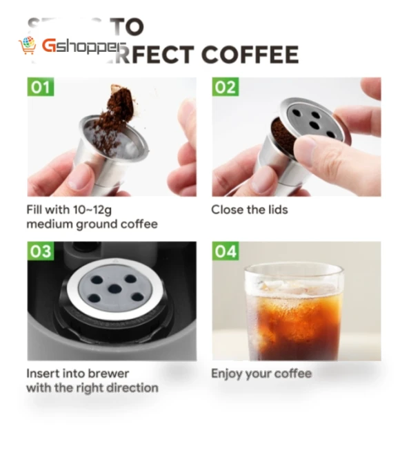 Reusable Stainless Steel Filter Cup — Permanent