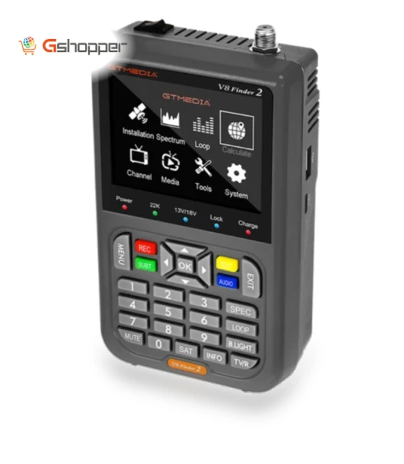 Satellite Finder Digital FTA DVB-S/S2/S2X Signal Measuring Meter Detector Receiver — Satellite Finders, GTMEDIA