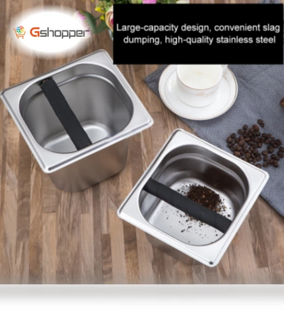 Stainless Steel Coffee Grounds Bucket — Coffee Pod Holders