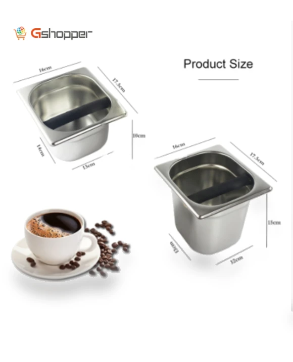 Stainless Steel Coffee Grounds Bucket — Coffee Pod Holders