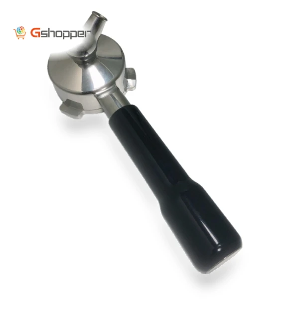 Stainless steel coffee machine with bottom handle — Coffee Makers