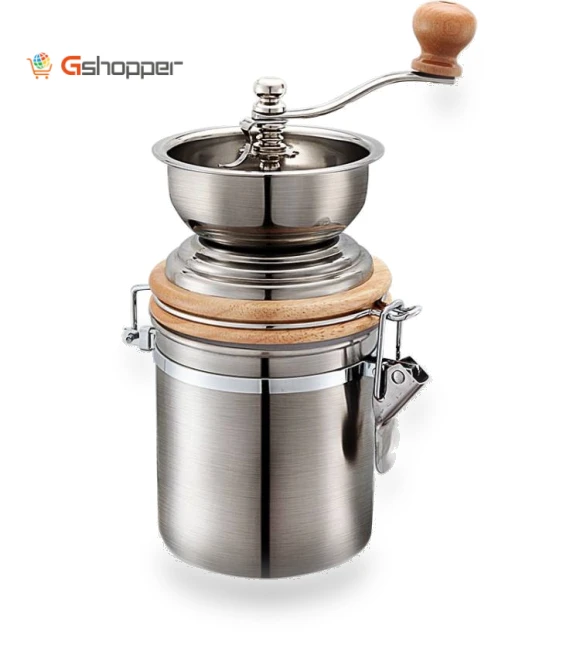 Stainless Steel Hand Crank Coffee Bean Grinder — Hand Coffee Grinders