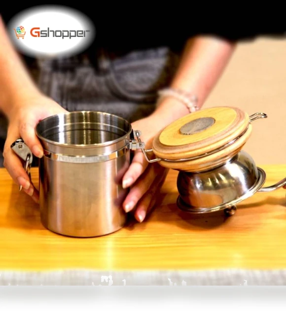 Stainless Steel Hand Crank Coffee Bean Grinder — Hand Coffee Grinders