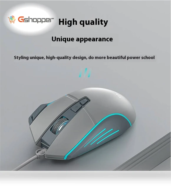 Wired Gaming Mouse with Light Emitting Buttons — Gaming Mice, Langtu