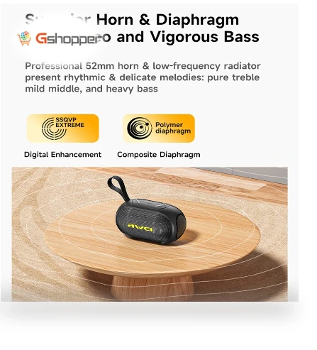 Wireless Bluetooth Speaker with RGB Colorful Light — Portable Audio Solutions, AWEI
