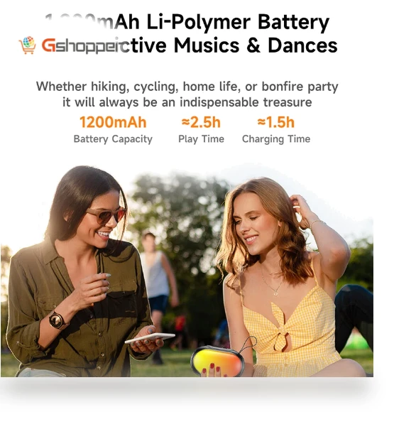 Wireless Bluetooth Speaker with RGB Colorful Light — Portable Audio Solutions, AWEI
