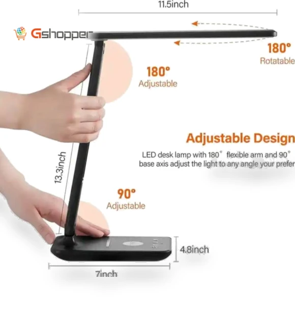 Wireless Charger LED Desk Lamp — Study & Desk Lighting