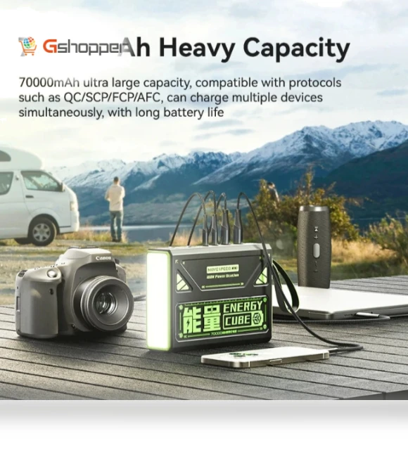 100W 70000mAh LED Display Power Bank — Battery Chargers, MOVESPEED