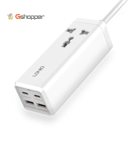 65W USB C Charger 4 Ports USB Output Desktop Power Strip — Chargers, LDNIO
