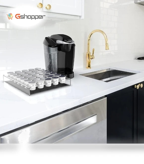 Acrylic 24 Holes Coffee Capsule Storage Display Stand — Coffee Pod Holders