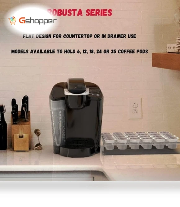 Acrylic 24 Holes Coffee Capsule Storage Display Stand — Coffee Pod Holders