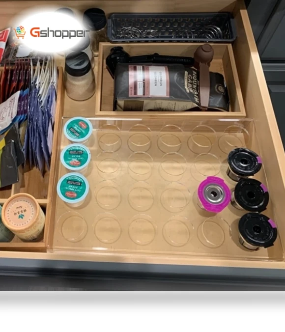 Acrylic 24 Holes Coffee Capsule Storage Display Stand — Coffee Pod Holders